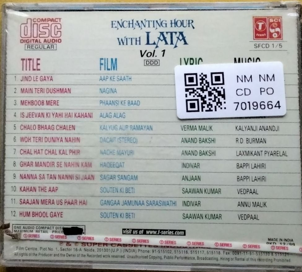 Lata Mangeshkar - Enchanting Hour With Lata Vol. 1 (CD)