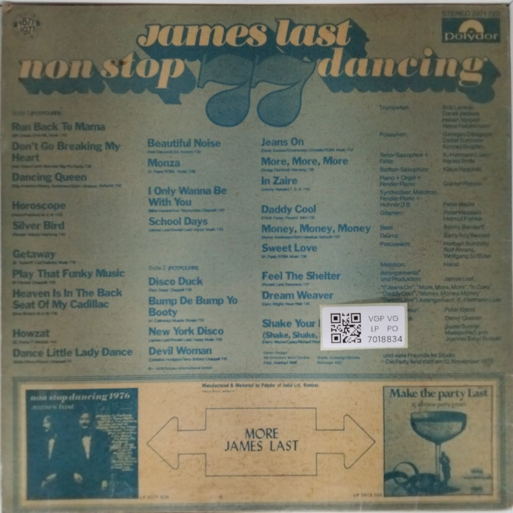 James Last - Non Stop Dancing 77 (Vinyl)