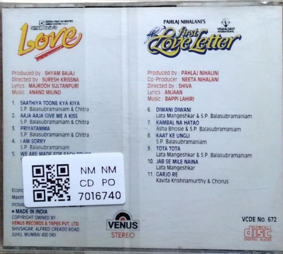 Anand Milind, Bappi Lahiri - Love / First Love Letter (CD)