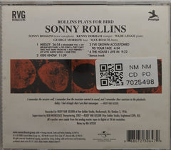 Sonny Rollins - Rollins Plays for Bird (CD)