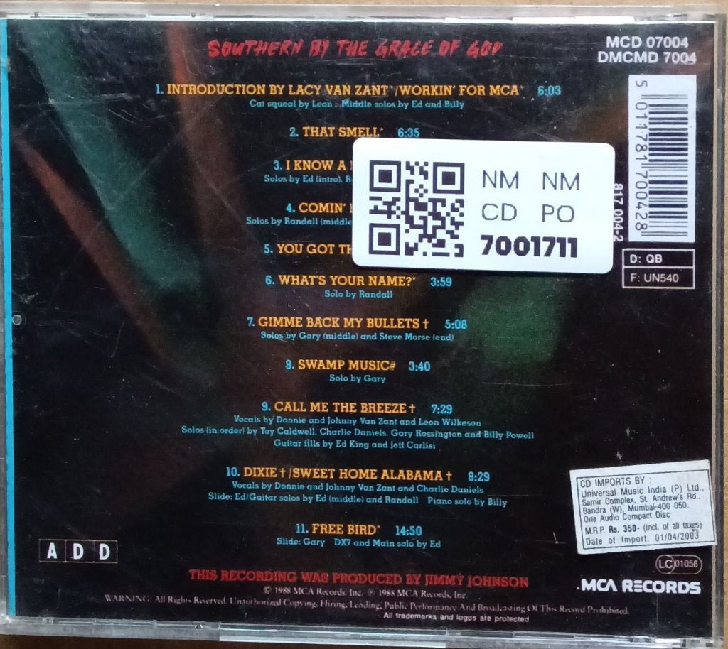 Lynyrd Skynyrd - Live - Lynyrd Skynyrd Tribute Tour 1987 (CD)