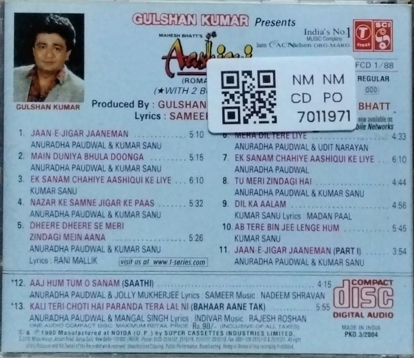 Nadeem Shravan - Aashiqui (CD)