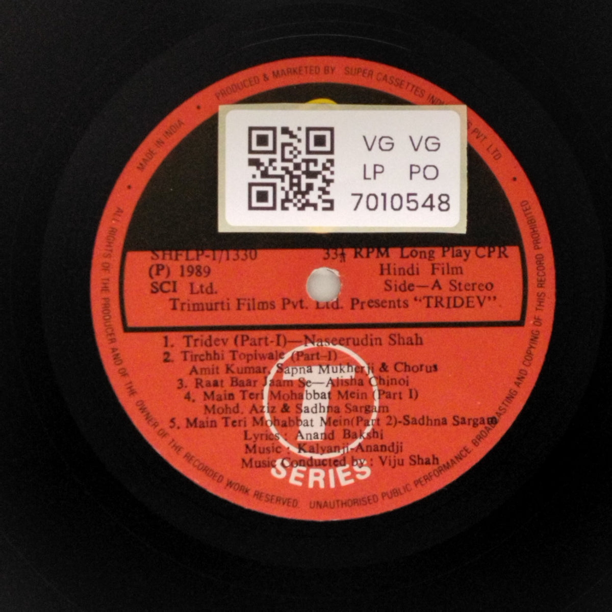 Kalyanji-Anandji - Tridev (Vinyl)