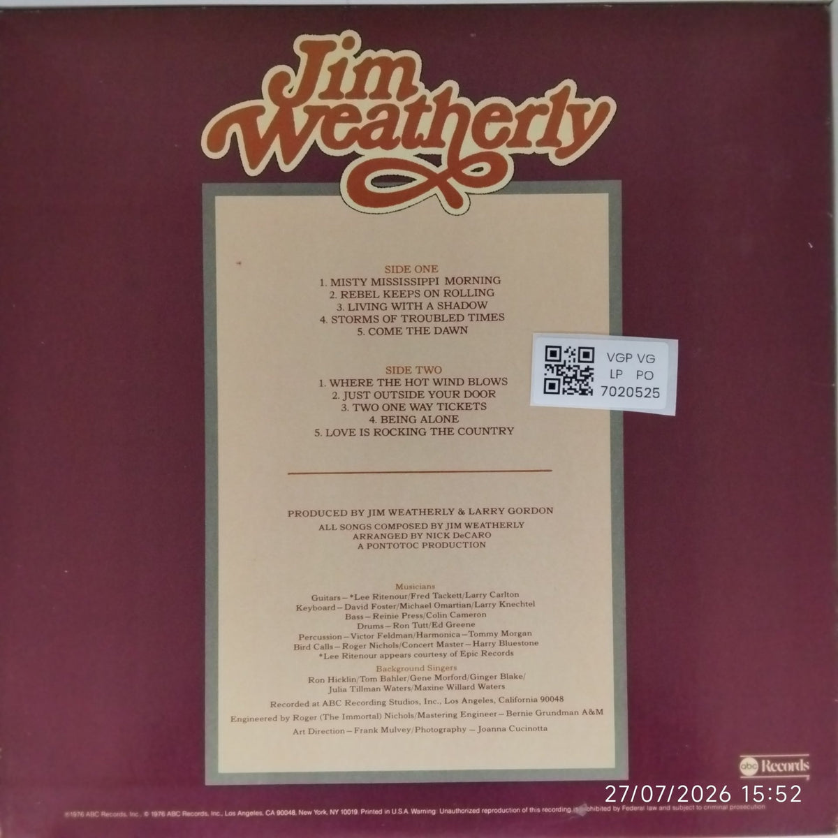 Jim Weatherly - Pictures & Rhymes (Vinyl)