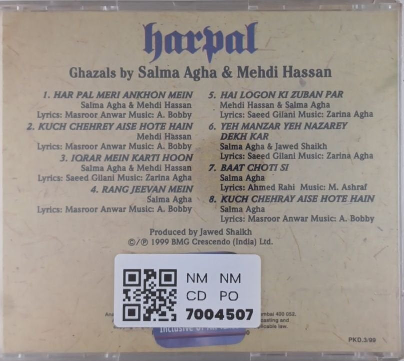 Salma Agha, Mehdi Hassan - harpal (CD)
