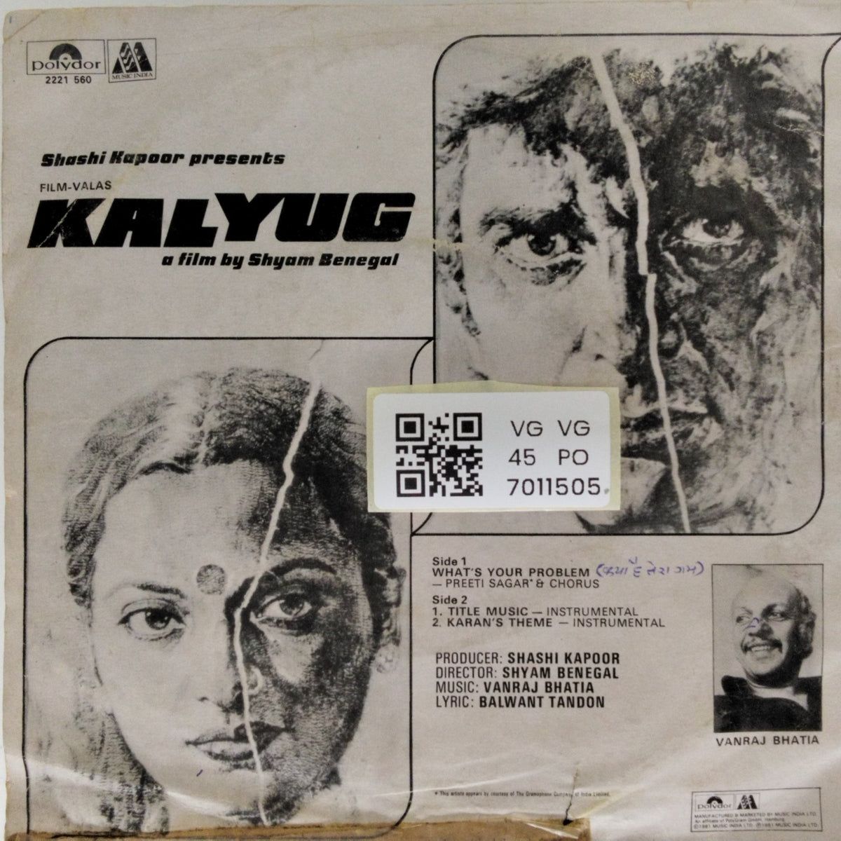 Vanraj Bhatia - Kalyug (45-RPM)