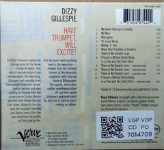 Dizzy Gillespie - Have Trumpet, Will Excite! (CD)