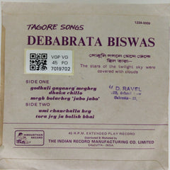 Debabrata Biswas - Tagore Songs (45-RPM)