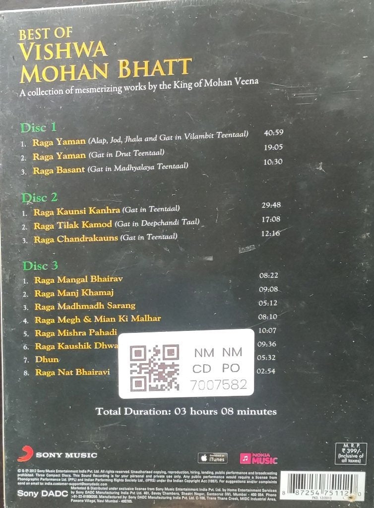 Vishwa Mohan Bhatt - Best of Vishwa Mohan Bhatt (CD) (3)