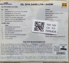 Naushad - Dil Diya Dard Liya / Aadmi (CD)