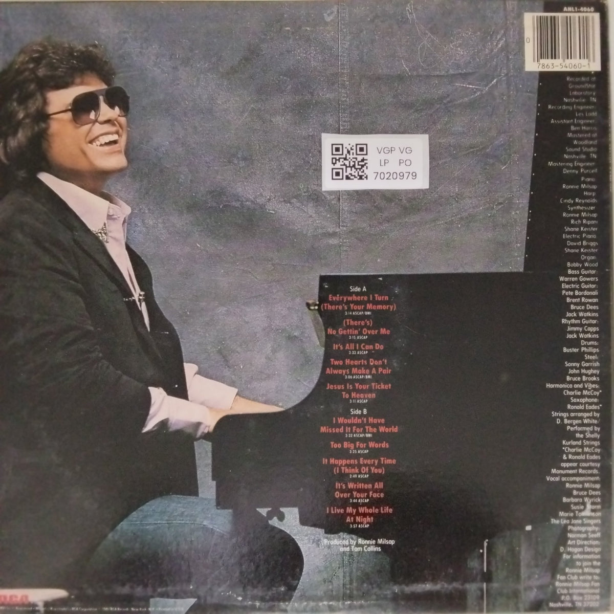 Ronnie Milsap - There's No Gettin' Over Me (Vinyl)
