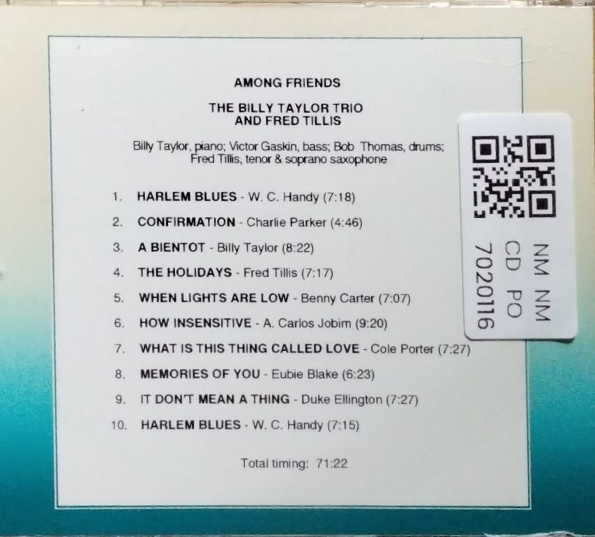 Billy Taylor Trio, Fred Tillis - Among Friends (CD)