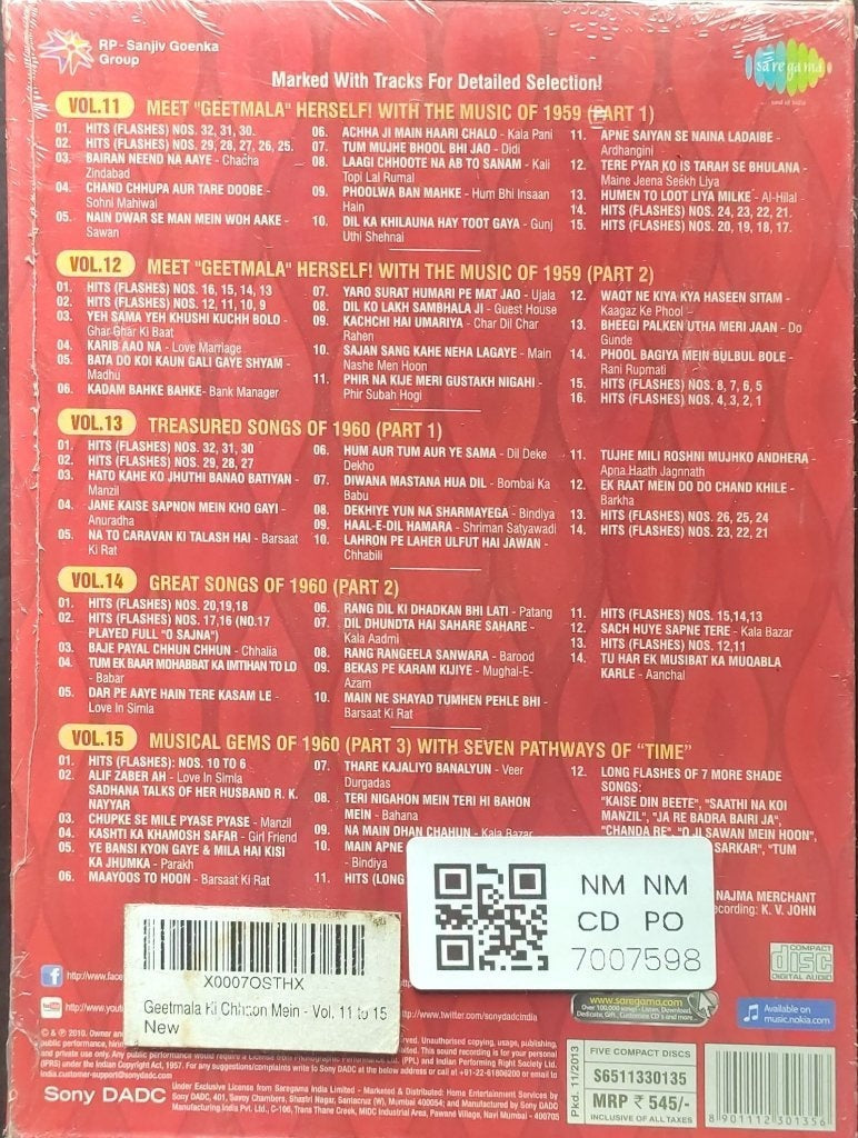Various - Geetmala Ki Chhaon Mein (CD) (5)