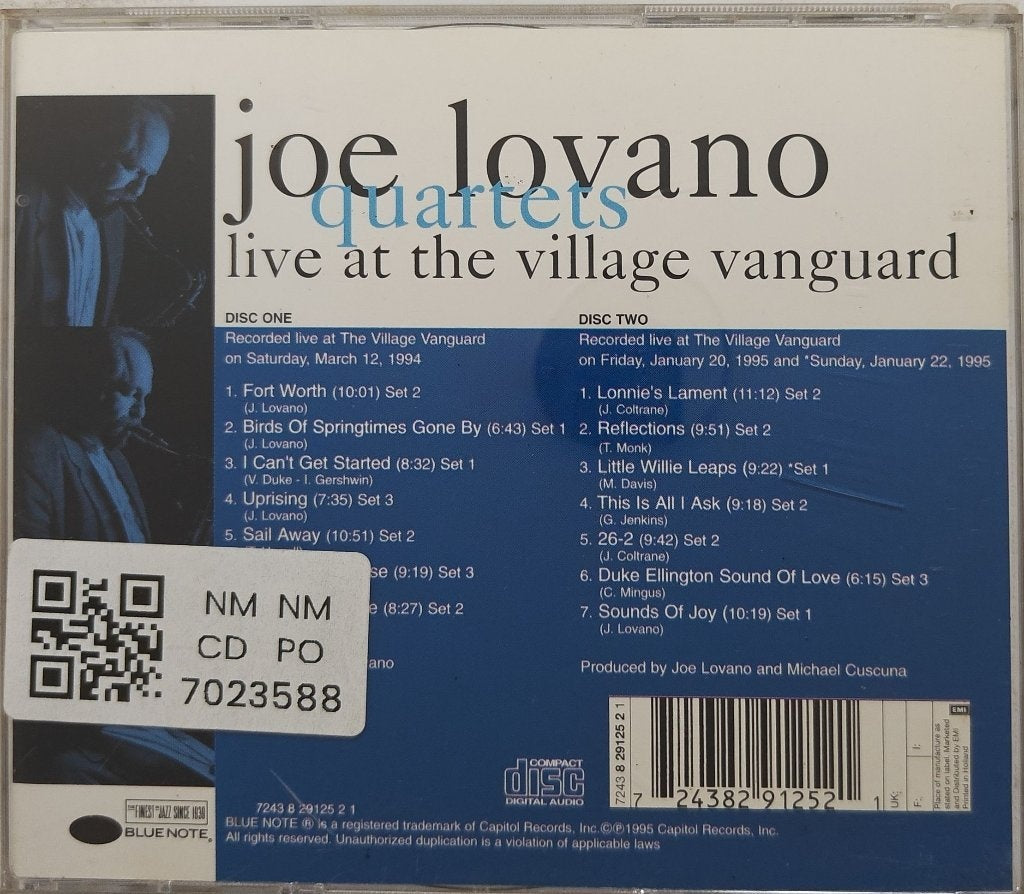 Joe Lovano - Live at the Village Vanguard (CD) (2)