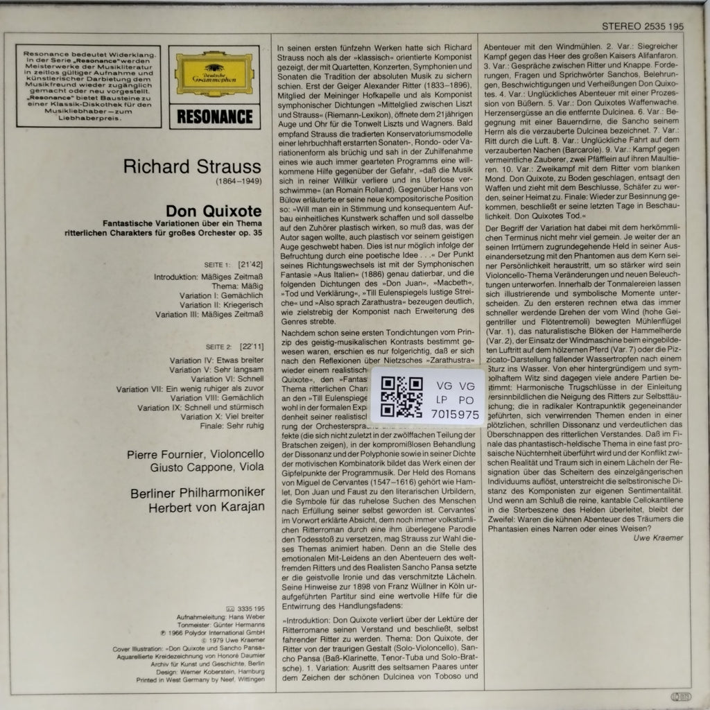 Richard Strauss - Don Quixote (Vinyl)