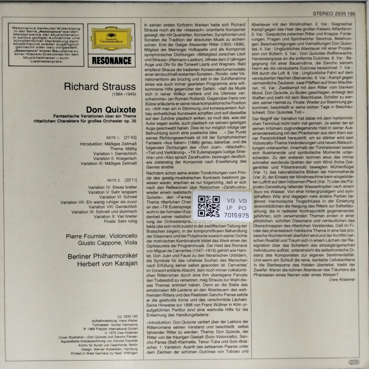 Richard Strauss - Don Quixote (Vinyl)