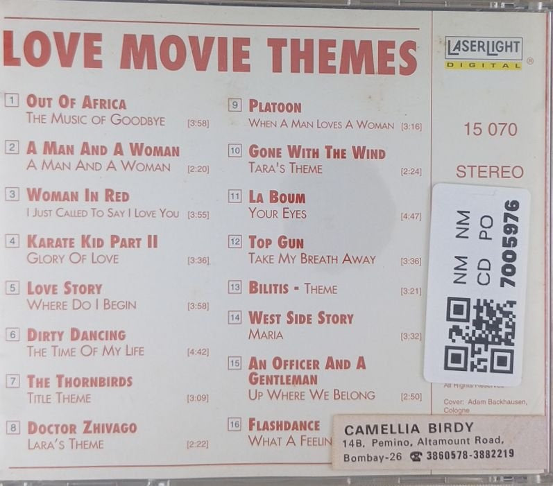 Various - Love Movie Themes (CD)