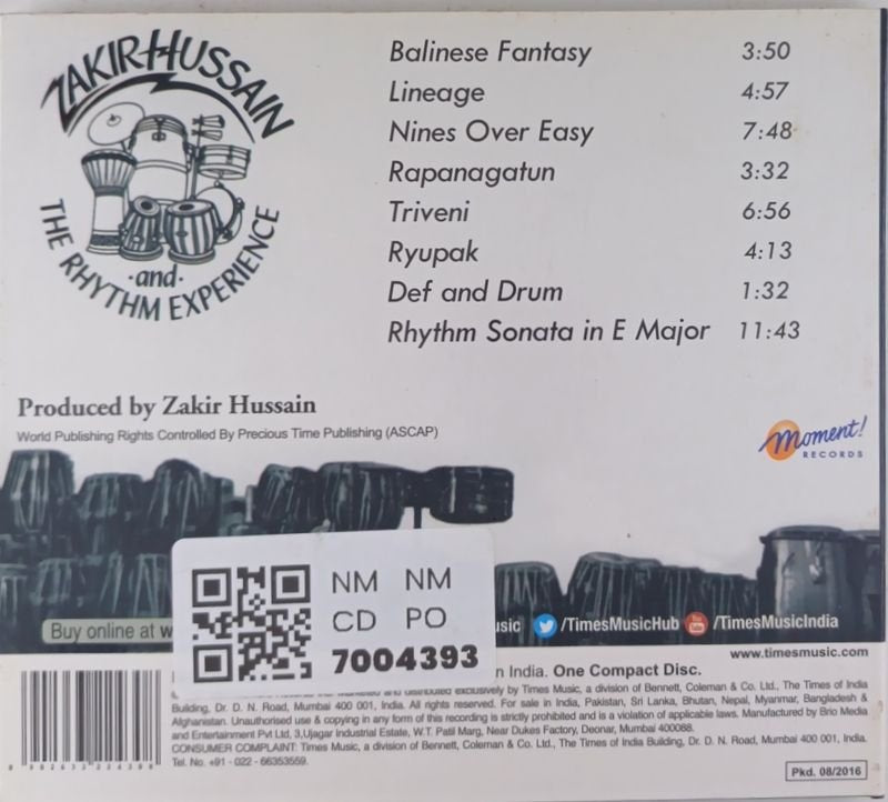 Zakir Hussain - The Rhythm Experience (CD)