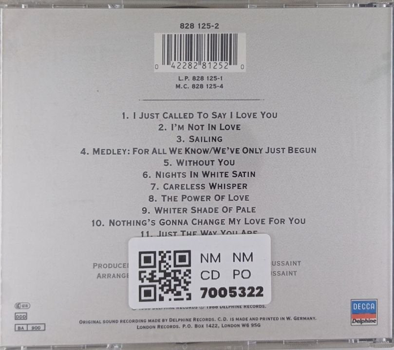 Richard Clayderman - A Little Night Music: 12 Classic Love Songs (CD)