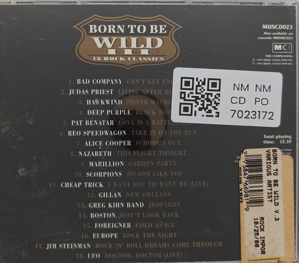 Various - Born to Be Wild III: 18 Rock Classics (CD)