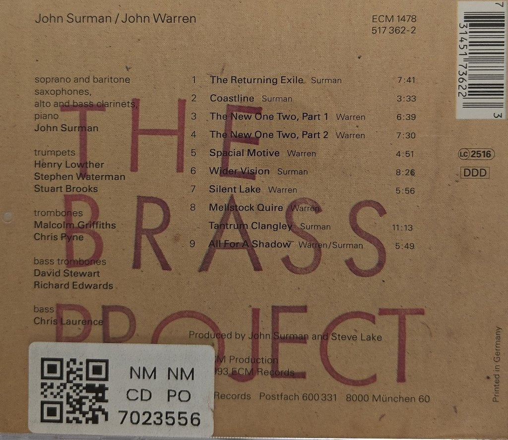 John Surman, John Warren - The Brass Project (CD)