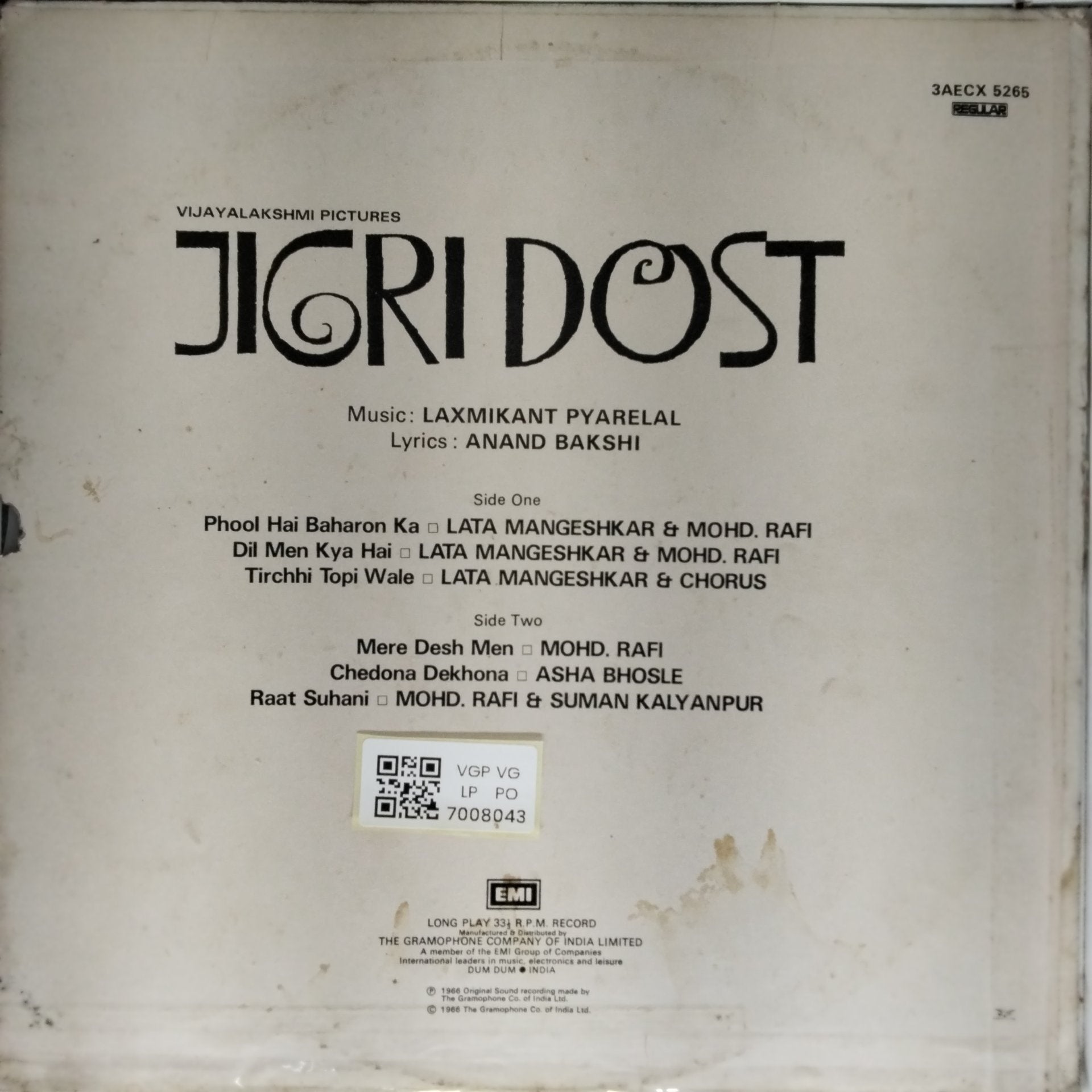 Laxmikant Pyarelal - Jigri Dost (Vinyl)