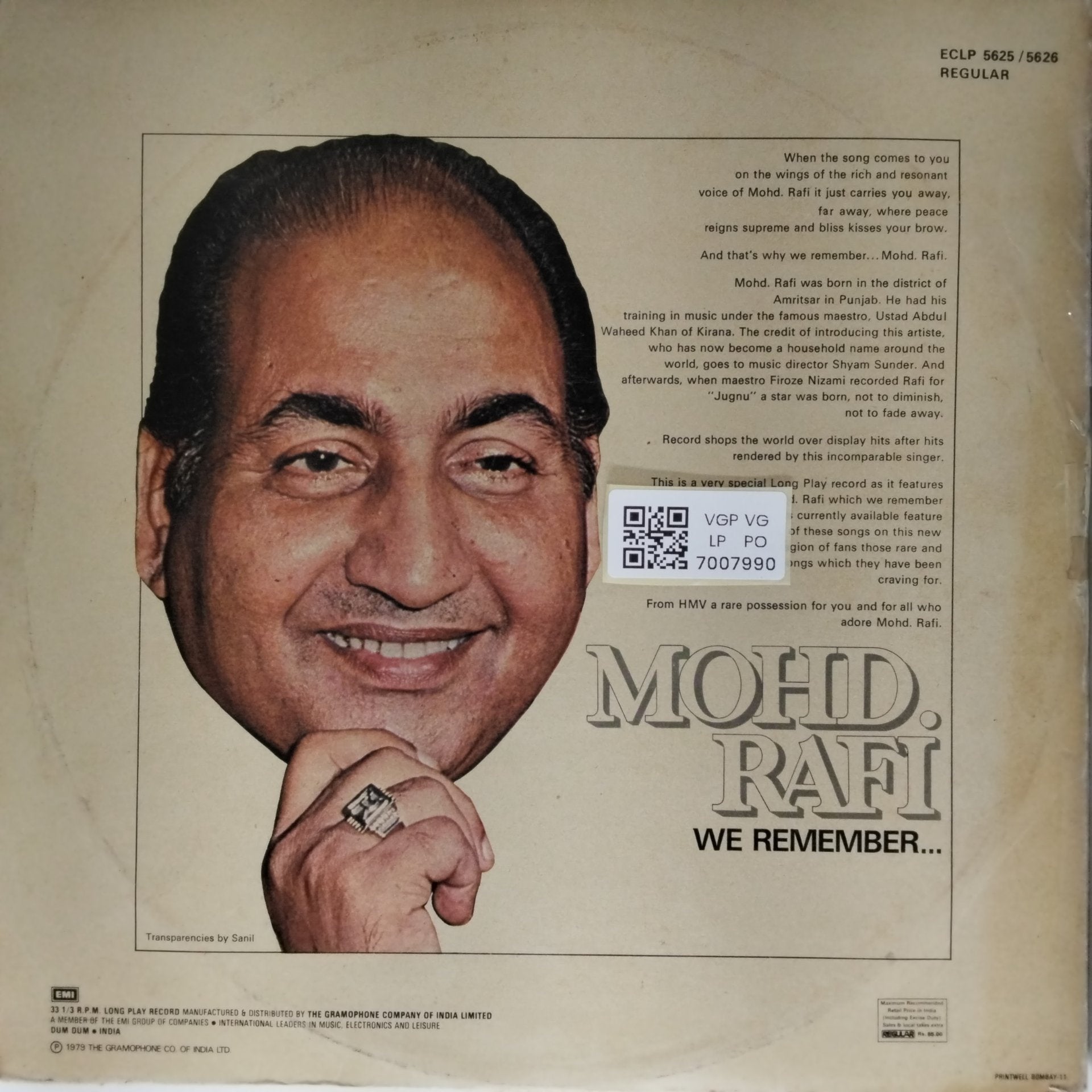 Mohd. Rafi - We Remember... (Vinyl) (2)