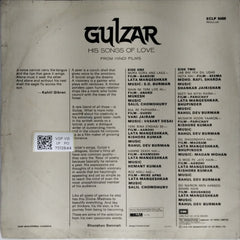 S.D. Burman, Vanj Jairam, Vasant Desai, Rahul Dev Burman, Kishore Kumar, Madan Mohan - Gulzar - His Songs of Love (Vinyl)