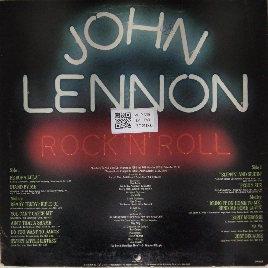 John Lennon - Rock 'n' Roll (Vinyl)
