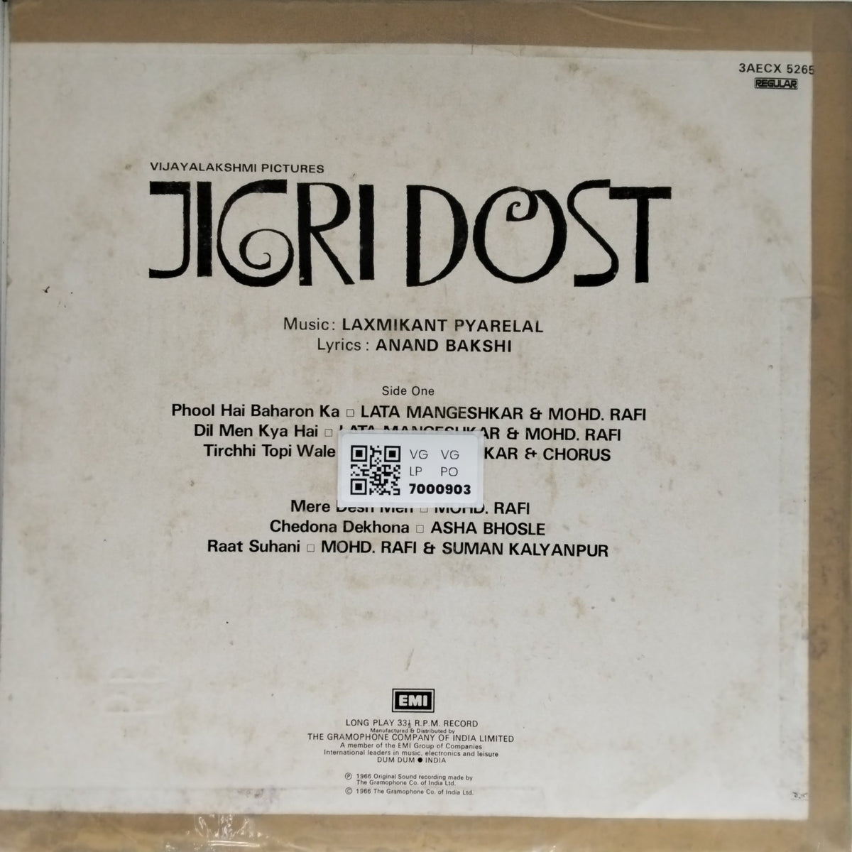 Laxmikant Pyarelal - Jigri Dost (Vinyl)