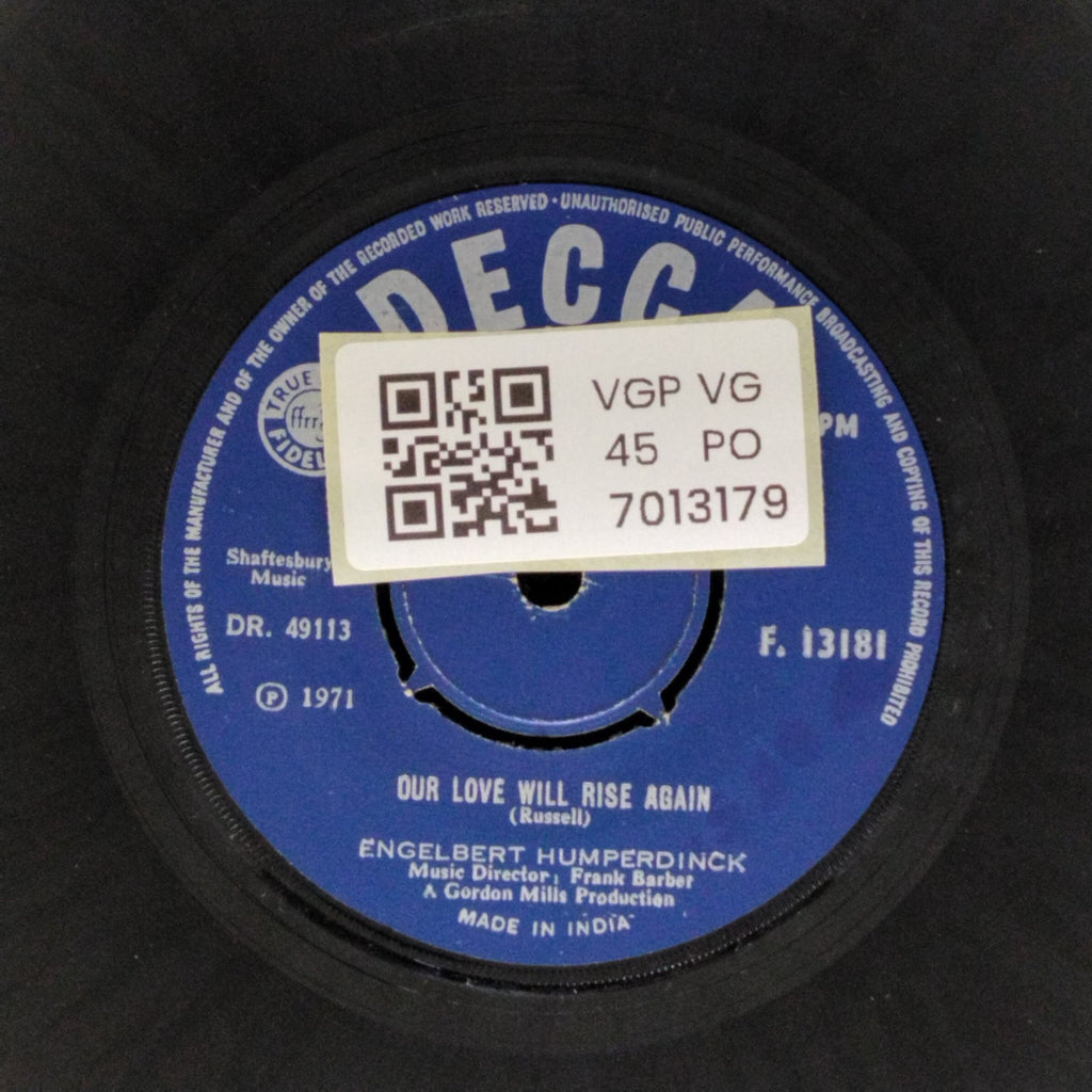 Engelbert Humperdinck - You're the Window of My World / Our Love Will Rise Again (45-RPM)