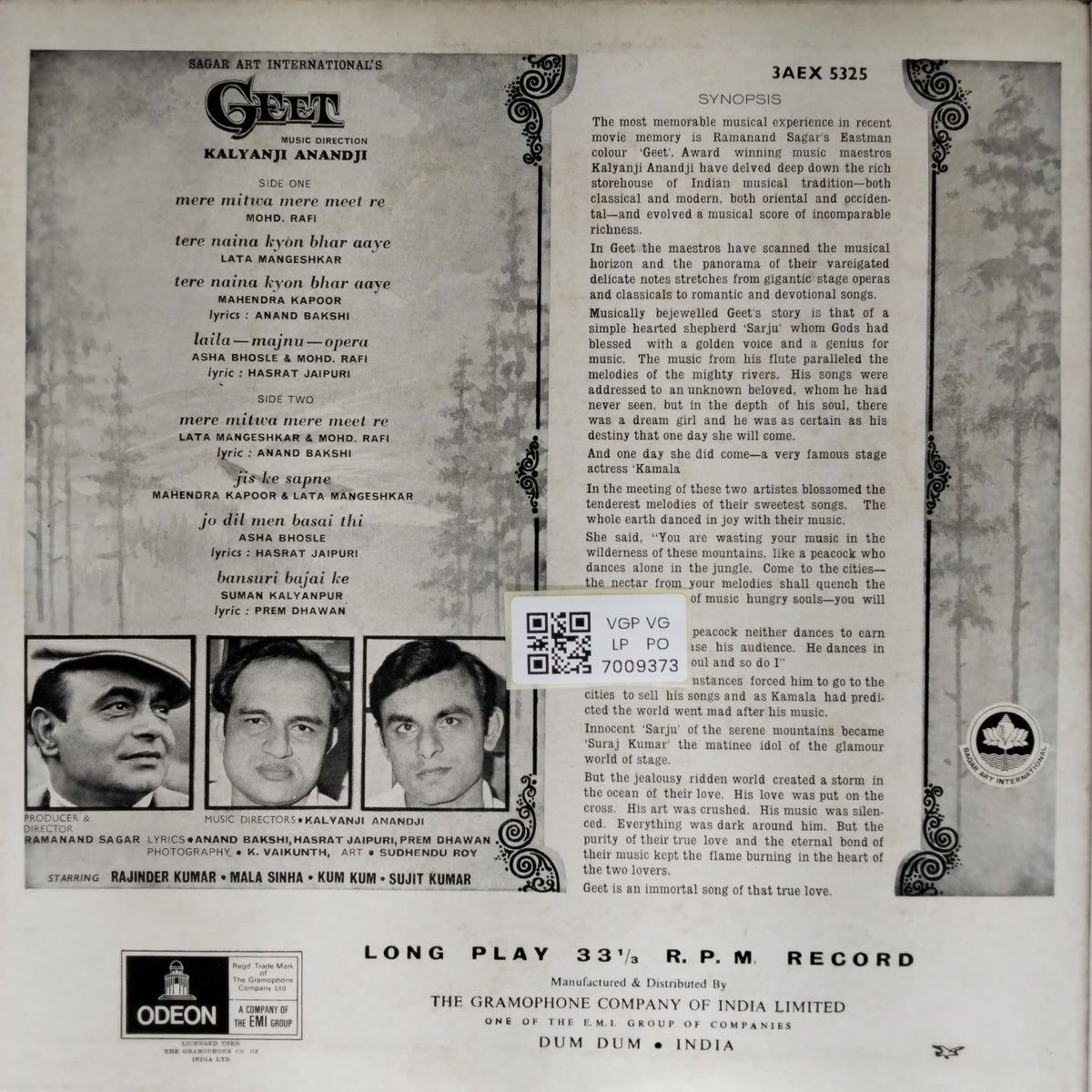 Kalyanji Anandji - Geet (Vinyl)
