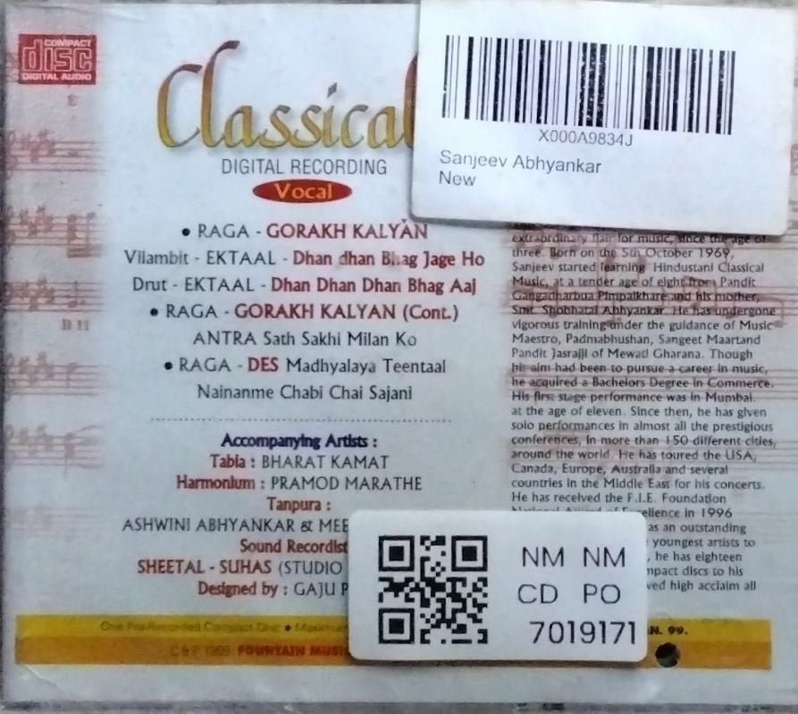 Sanjeev Abhyankar - Classical (CD)