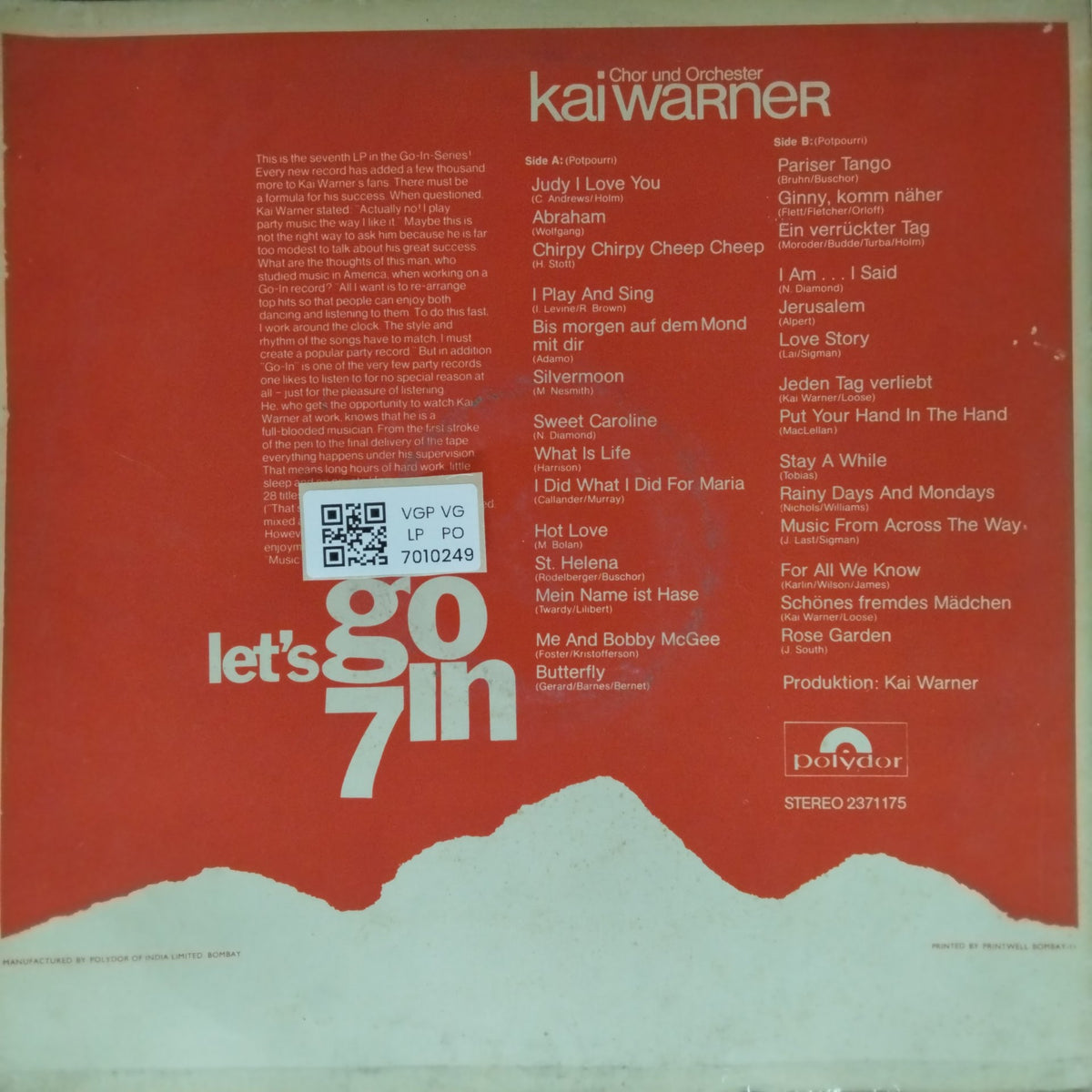 Kai Warner - Let's Go In 7 (Vinyl)