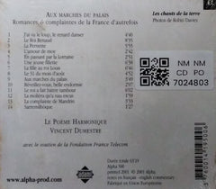 Le Poème Harmonique, Vincent Dumestre - Aux marches du palais (CD)