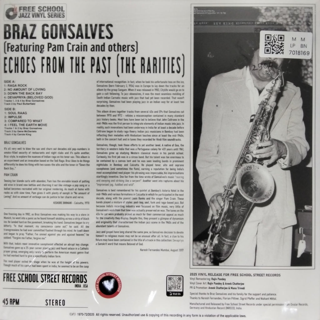 Braz Gonsalves - Echoes From The Past (The Rarities) (Vinyl)