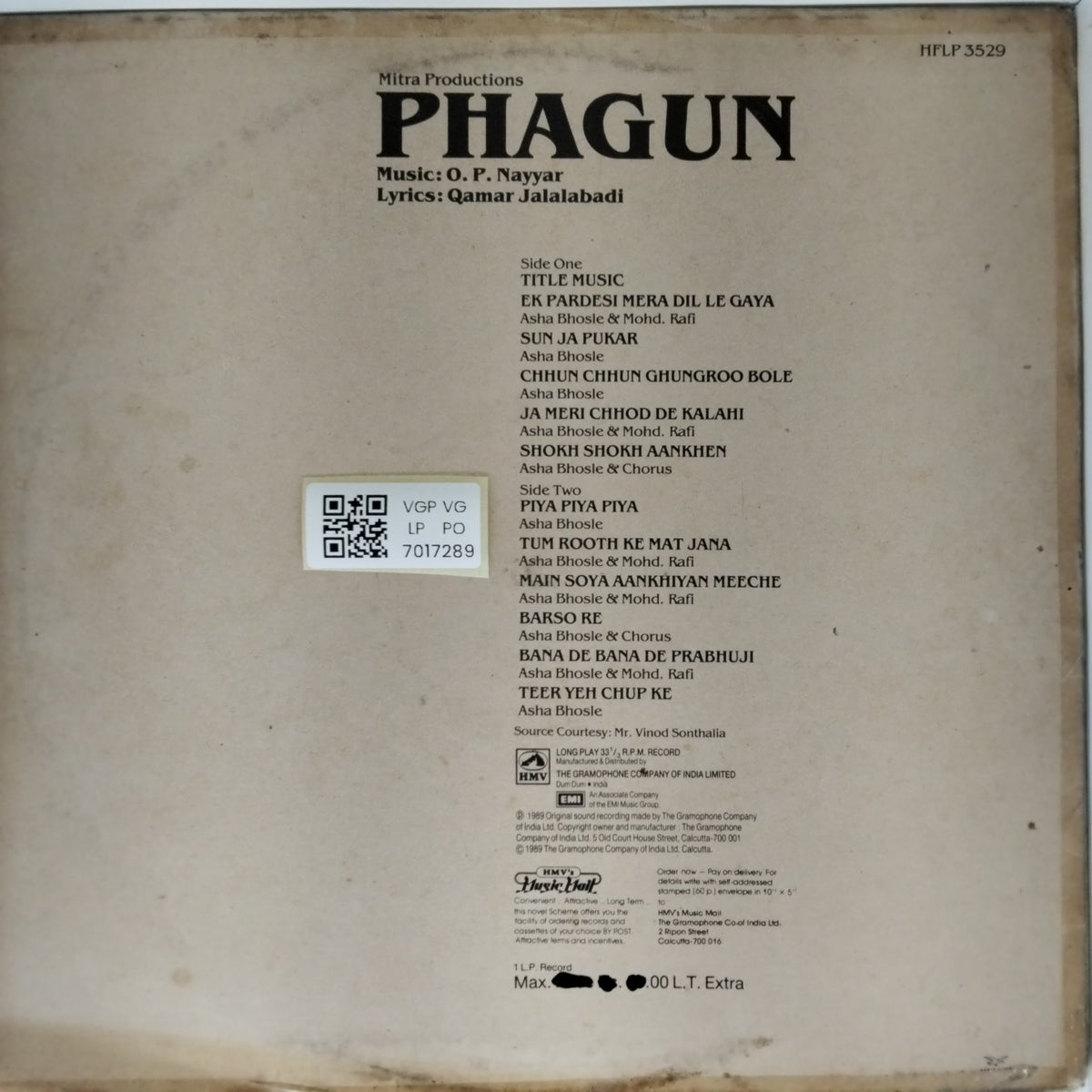 O. P. Nayyar - Phagun (Vinyl)