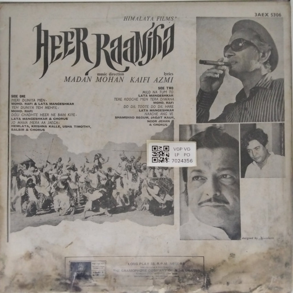 Madan Mohan - Heer Raanjha (Vinyl)