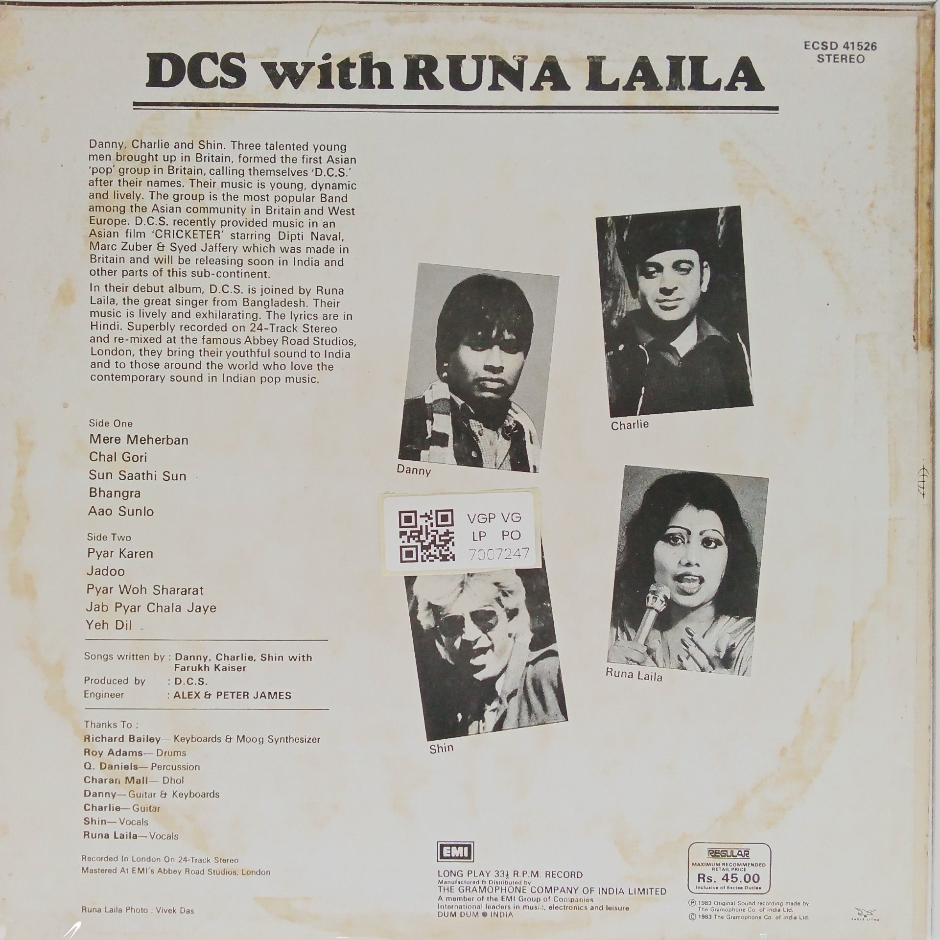 D.C.S., Runa Laila - DCS with Runa Laila (Vinyl)