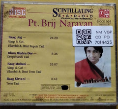 Pt. Brij Narayan - Scintillating Sarod (CD)