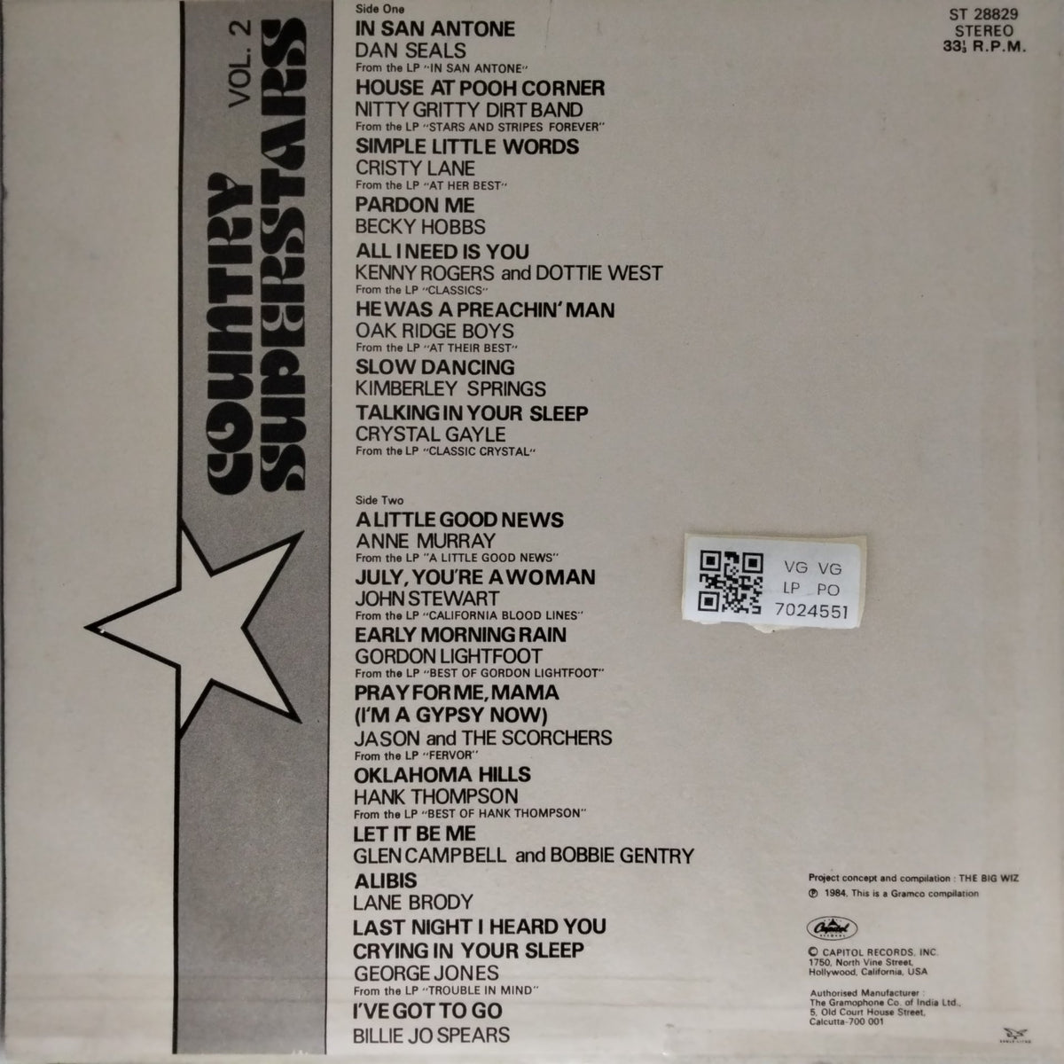 Various - Country Superstars Vol. II (Vinyl)
