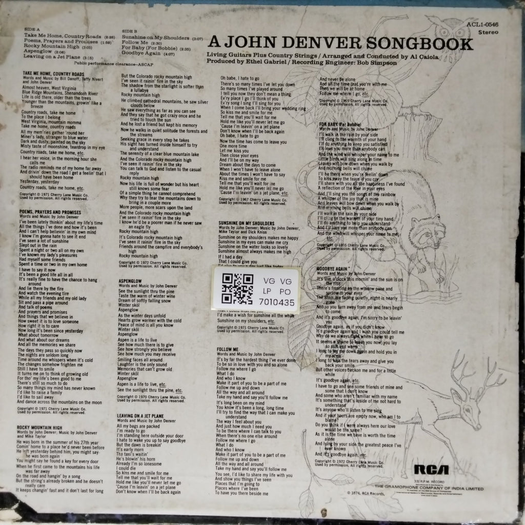 Living Guitars, Country Strings - A John Denver Songbook (Vinyl)