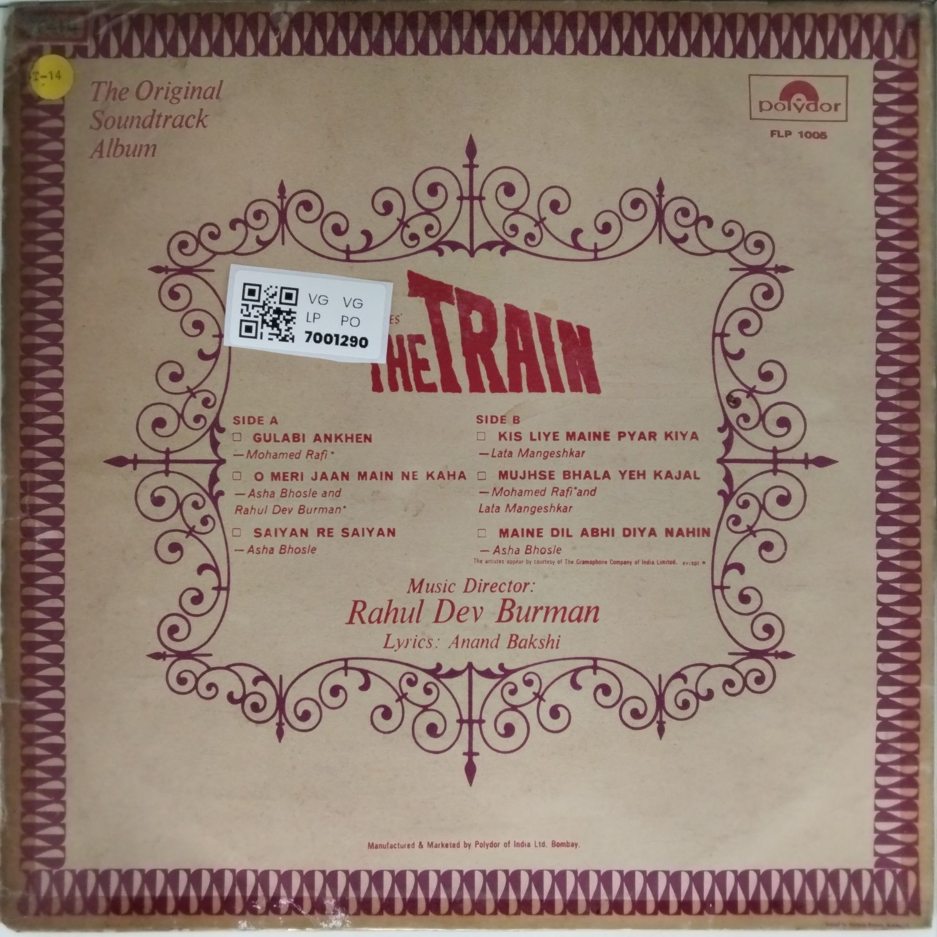 Rahul Dev Burman - The Train (Vinyl)