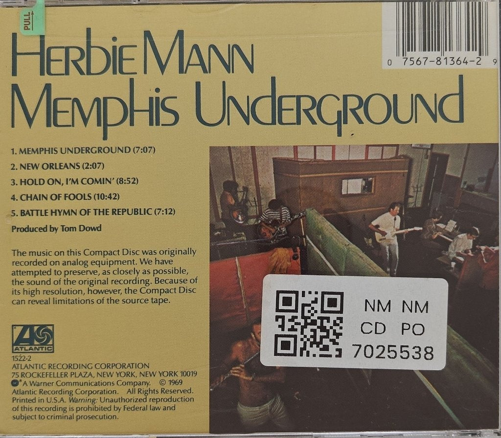 Herbie Mann - Memphis Underground (CD)