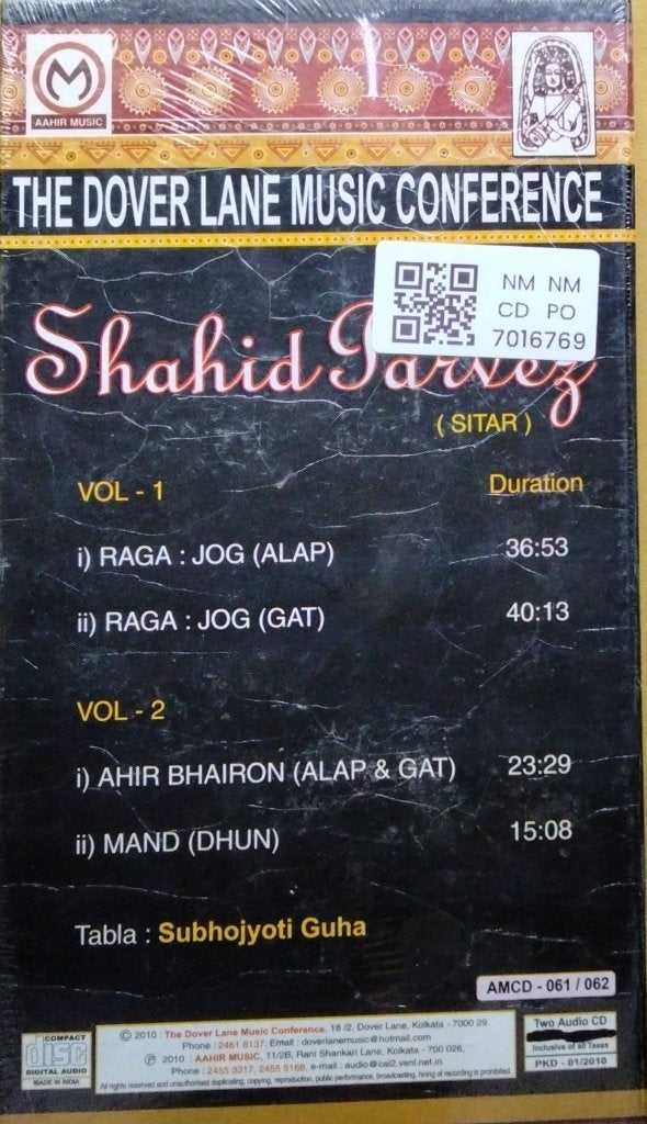 Shahid Parvez - Live Recording at The Dover Lane Music Conference (CD) (2)
