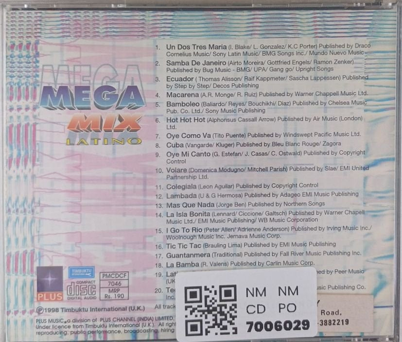 Various - Mega Mix Latino (CD)