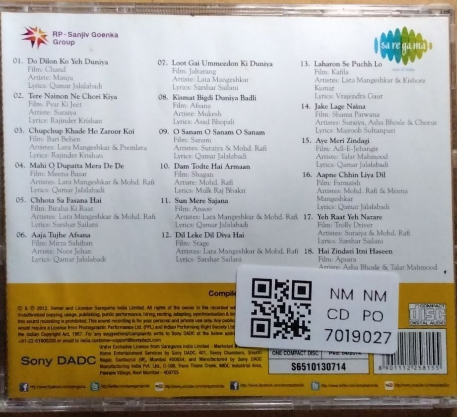 Husnalal-Bhagatram - Sunheri Yaadein (CD)