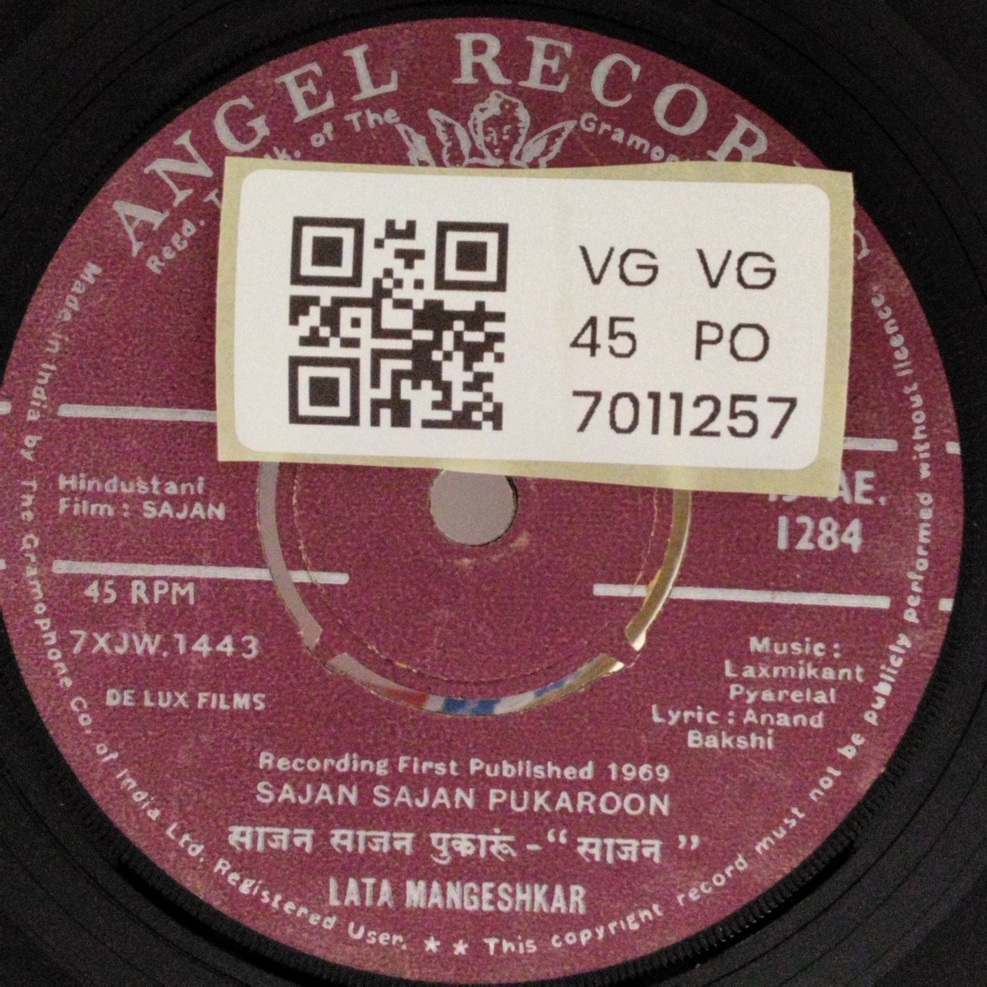 Laxmikant Pyarelal, Lata Mangeshkar, Mohd. Rafi - Sajan (45-RPM)