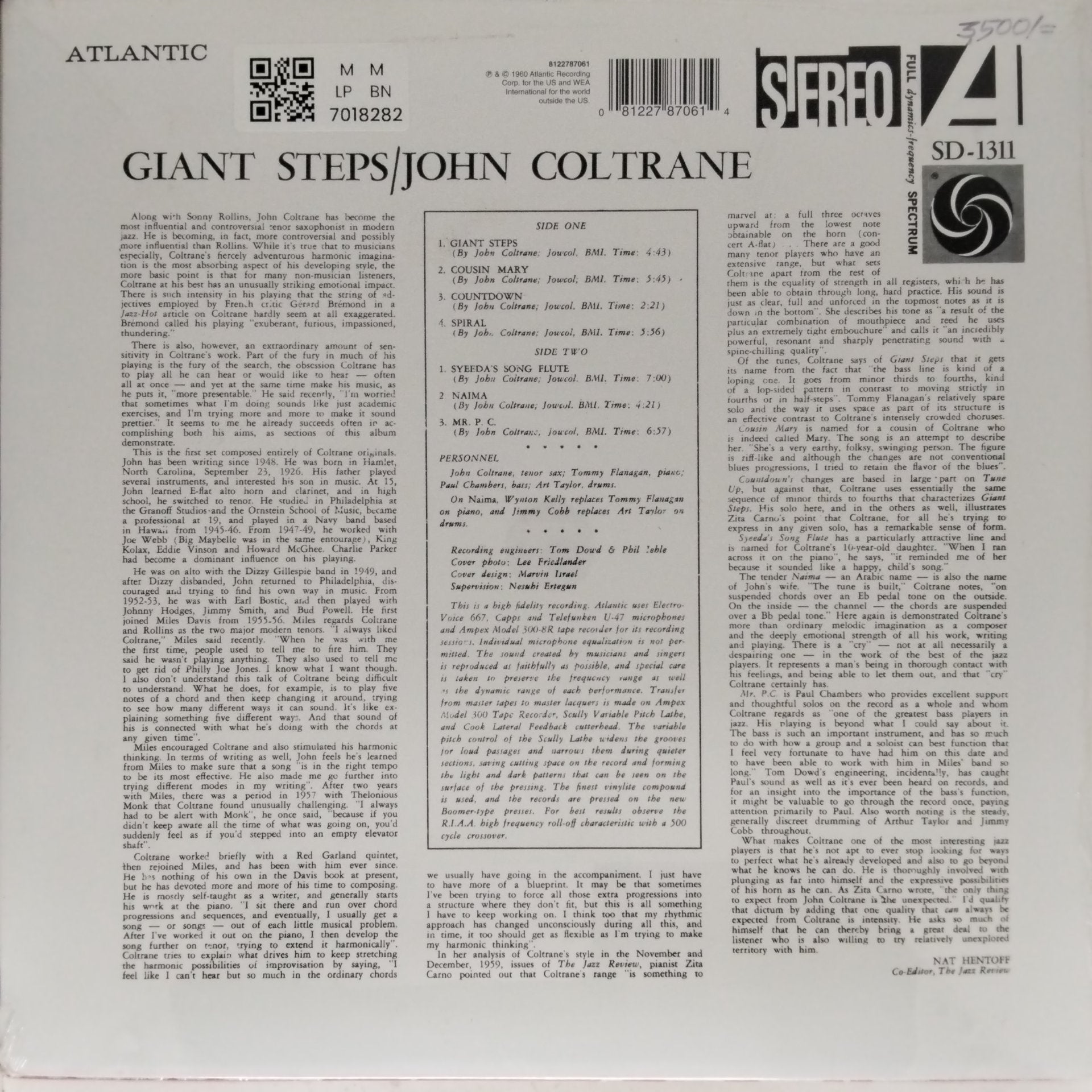 John Coltrane - Giant Steps (Vinyl)