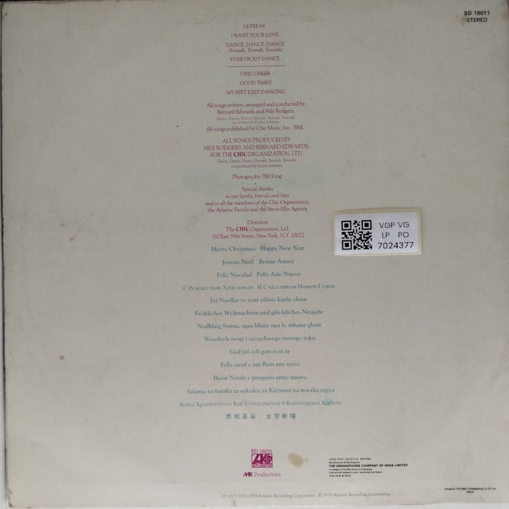 Chic - Les Plus Grands Succes De Chic: Chic's Greatest Hits (Vinyl)